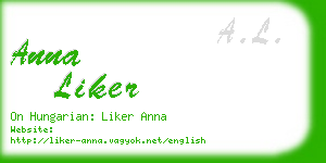 anna liker business card